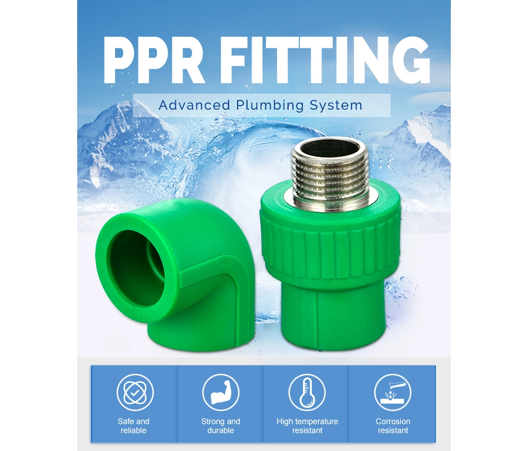 Ifan Wholesale Plumbing Material PPR Fittings Customized Green PPR Pipes and Fittings