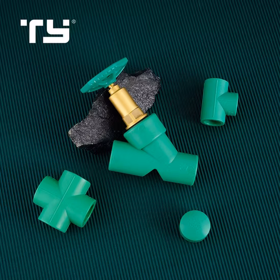 Oferta imperdível de encaixe de tubo de plástico verde PPR redutor em T de venda OEM