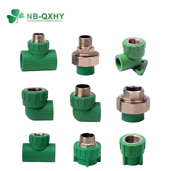 Empresa de manufatura Encaixe de tubulação PPR tamanho completo qualidade superior PPR Al PPR cor cinza conector solar cotovelo para abastecimento de água