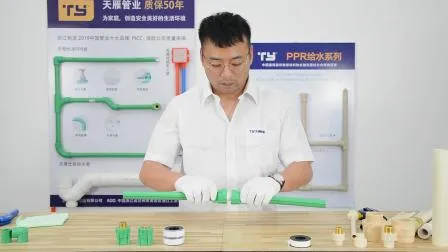 Acessórios para tubos leves hidráulicos PPR com fabricantes de plástico de marca Ty Polipropileno aleatório